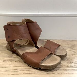 Haflinger Brown Leather Sandals Women’s 41
